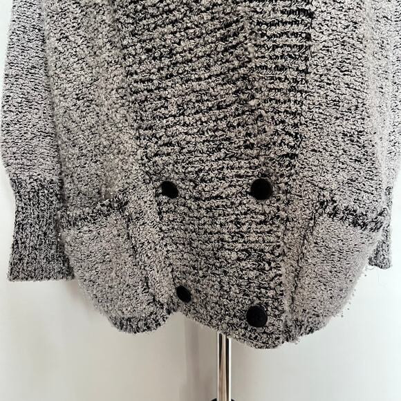 Vtg Y2K Side Effects Marled Cardigan Womens Sweater Sz M Chunky Knit Grandpa - Picture 3 of 12
